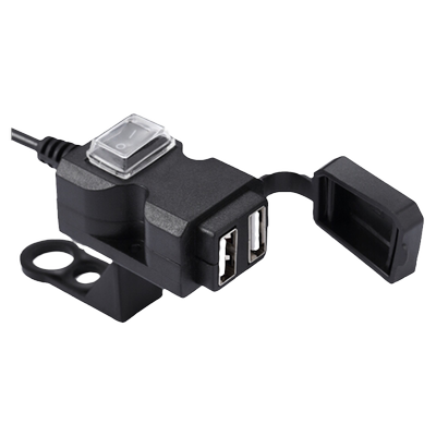 电动摩托车手机充电器改装12v24v48v72v电瓶转5vUSB接口防水快充