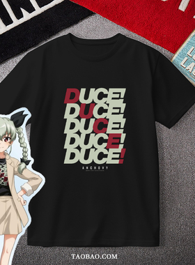 少女与战车终章 安丘比 安齐奥高中 动漫衣服周边短袖T恤痛衣