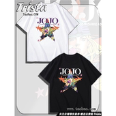 男短袖 JOJO T恤潮 BALL RUN夏装 奇妙冒险周边衣服飙马野郎 STEEL