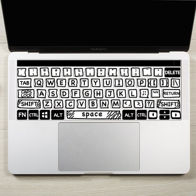 笔记本键盘膜卡通图案苹果