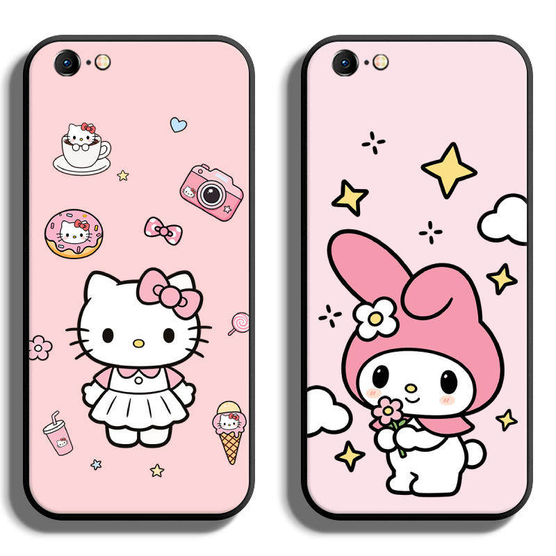 适用iPhone苹果6手机壳6s保护套6plus全包6sPlus防摔软定制薄硅胶凯蒂猫壹创意男高级新款简约情侣网红直边女