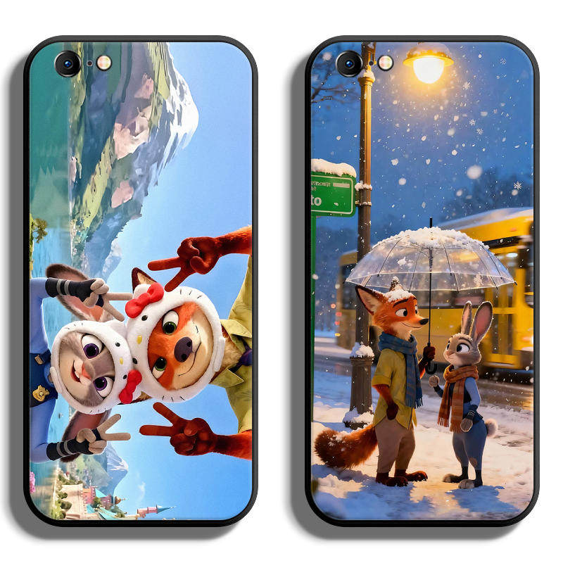 适用iPhone苹果6手机壳6s保护套6plus全包6sPlus防摔软定制薄硅胶动物城女液态创意潮简约卡通时尚高级网红男