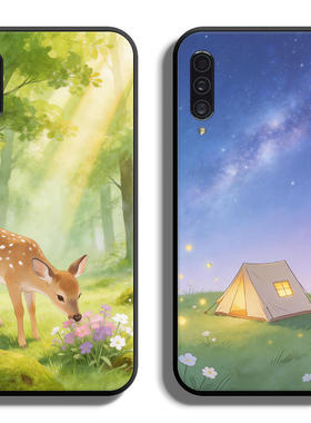 适用三星A90手机壳A9保护套A9Star全包A70防摔A71定制A71软F52薄硅胶治愈系二情侣女时尚创意男卡通简约潮新