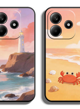 适用红米Note14手机壳Pro保护套+全包软防摔定制薄硅胶治愈系新款液态男女高级网红情侣创意卡通个性直边时尚