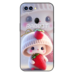 适用oppoR15手机壳oppo r15保护套R15标准版星云防摔全包软超薄情侣网红男液态硅胶女直边动漫卡通萌兔订定制