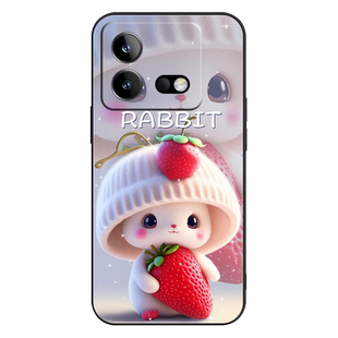 适用vivoiQOONeo8手机壳vivo IQOO爱酷Neo8保护套防摔iqooneo8全包软超薄情侣男液态硅胶女新款直边萌兔定制