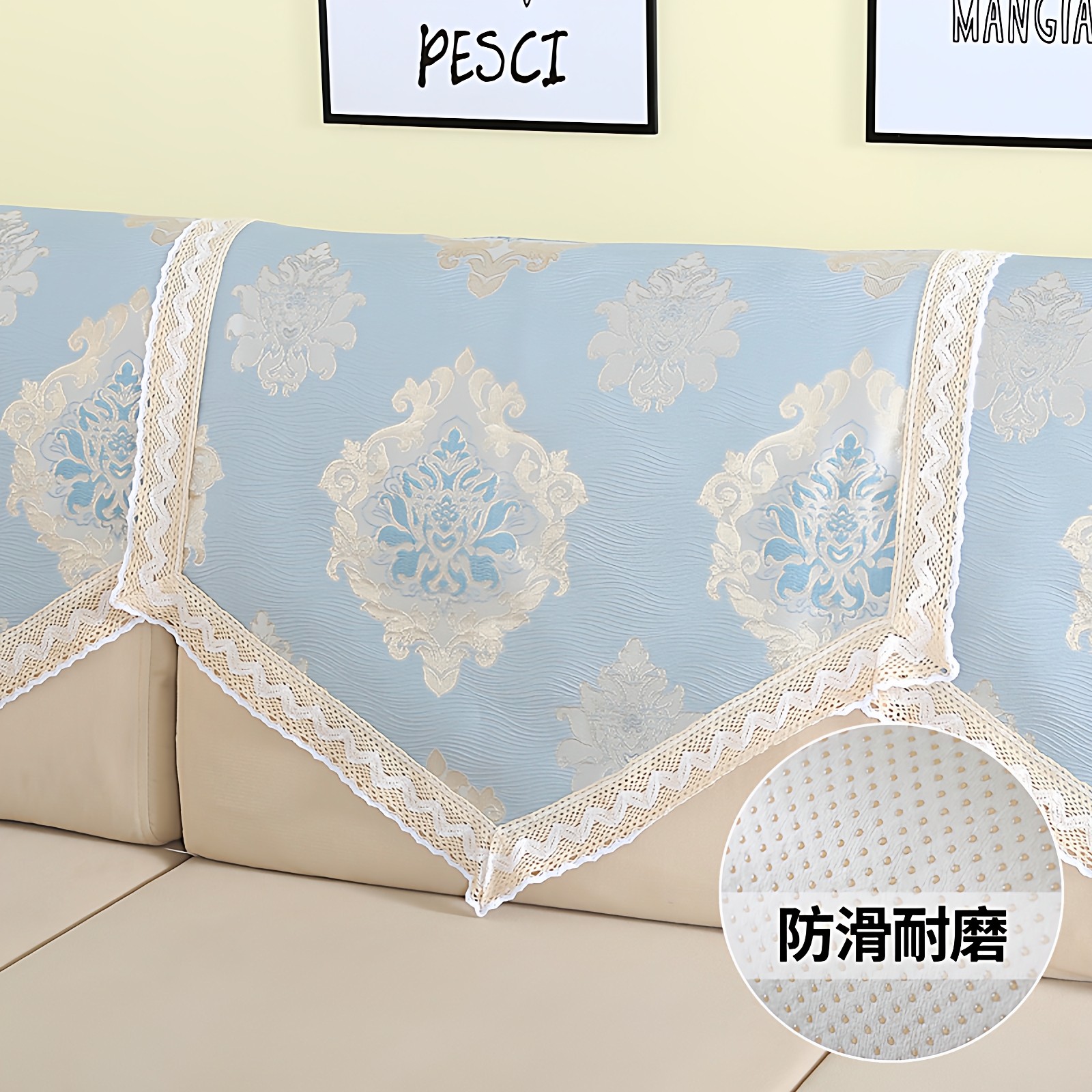 四季通用欧式沙发垫三角靠背巾扶手巾亚麻布艺沙发巾简约现代盖布