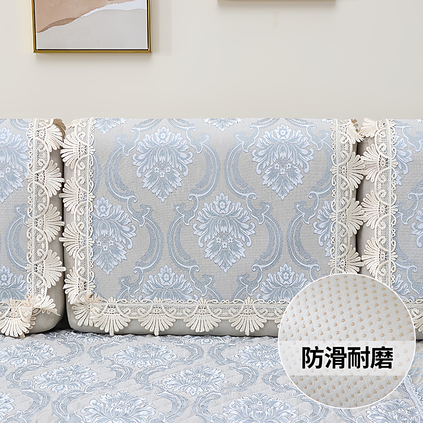 亚麻欧式四季通用防滑靠背巾扶手巾后背巾万能盖巾简约现代沙发垫