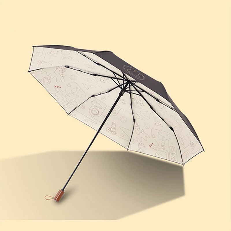 天堂伞黑胶太阳伞防晒遮阳晴雨两用三折五折便携折叠雨伞男女
