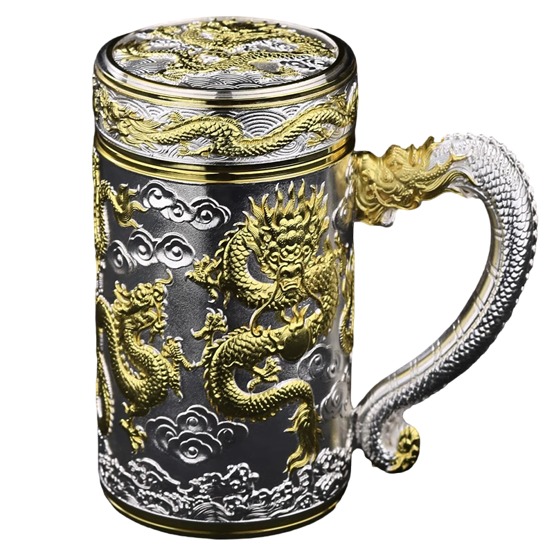 英国Bemega纯银保温杯养生泡茶杯
