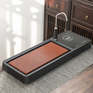 Kunde Đèn Gia Đình Cao Cấp Tất Cả Trong Một Nước Sôi Kung Fu Trà Khay Hoàn Toàn Tự Động Điện Gốm Bếp hiện Đại Trà Làm Bàn Đĩa bộ bàn pha trà điện