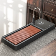 Kunde Đèn Gia Đình Cao Cấp Tất Cả Trong Một Nước Sôi Kung Fu Trà Khay Hoàn Toàn Tự Động Điện Gốm Bếp hiện Đại Trà Làm Bàn Đĩa bộ bàn pha trà điện