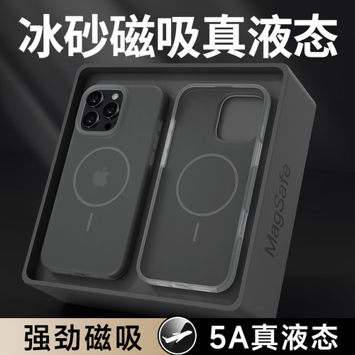 【冰砂磁吸真液态硅胶】强磁吸附