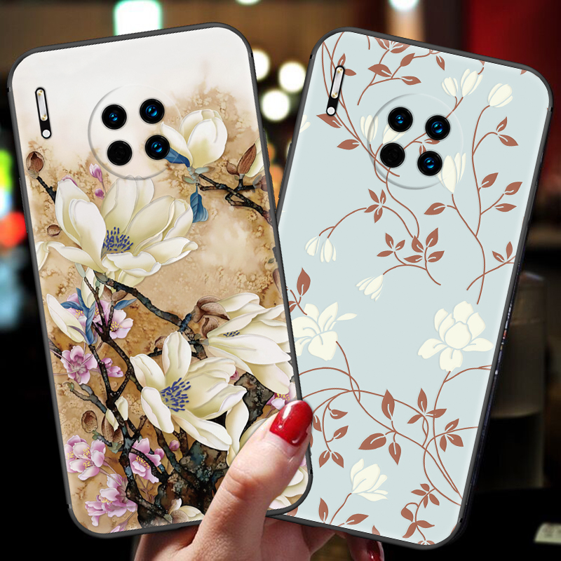 华为潮牌防摔新款带挂绳手机壳