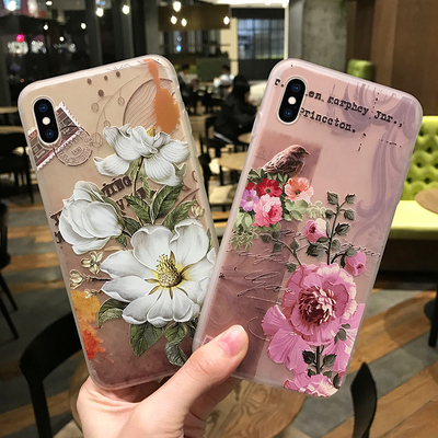 苹果x手机壳女硅胶xriPhoneX复古