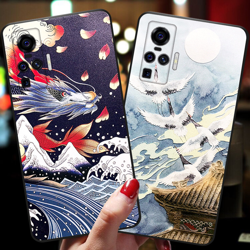 vivox50手机壳中国风x50pro保护套vivix50por+男女款潮vivo硅胶软壳复古风5g版情侣vovix浮雕潮牌十全包防摔,3C数码配件,手机保护套/壳,淘宝优惠券,粉丝福利购,淘宝优惠卷