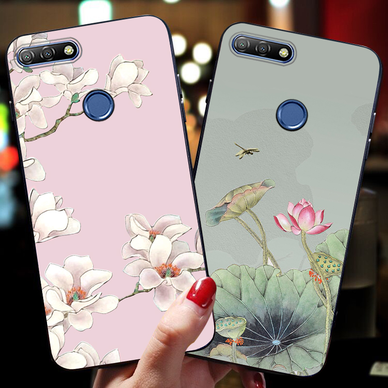 适用于华为畅享9plus手机壳中国风畅想8硅胶软壳8e青春版fla一al10女huawei全包plus防摔MAX古风10s带挂绳10e