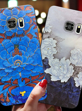 三星s6edge+手机壳s7edge保护套g9280曲屏g9250全包防摔note5盖乐世外壳3星e男GALAXY女ege磨砂edg硅胶eg软壳