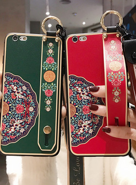 苹果xmax手机壳腕带iPhone11promax中国风xs潮牌max红色xr平果8x男女潮iPhonex网红iPhonexr硅胶por软壳pro套