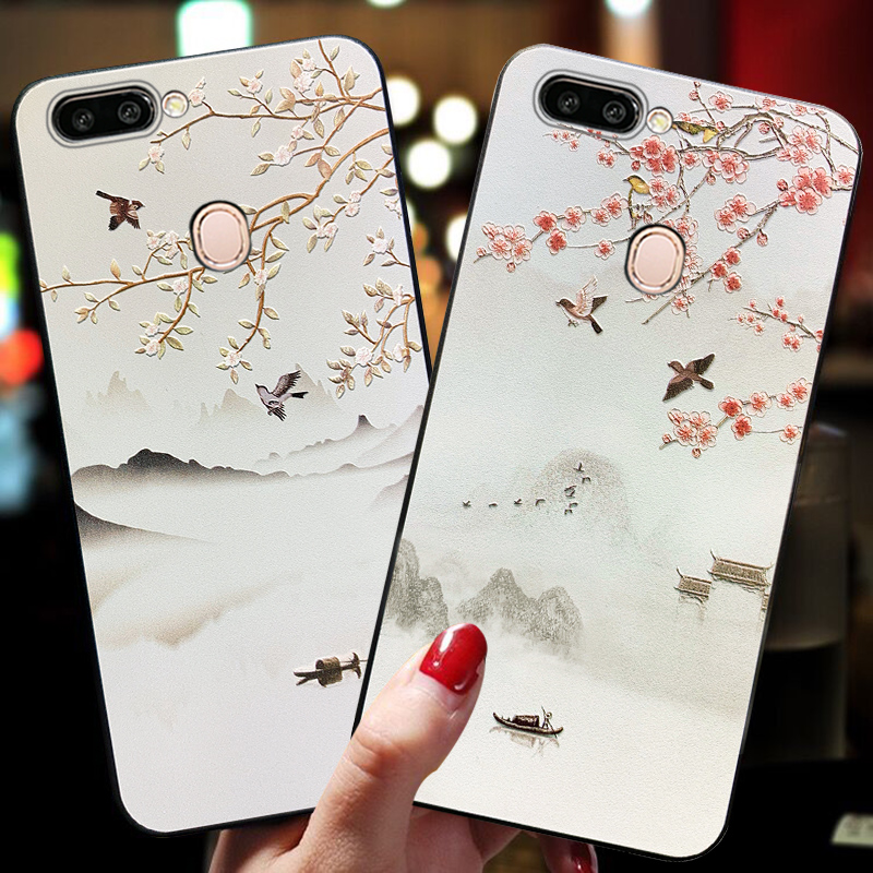 oppo梦境标准复古风带挂绳手机壳