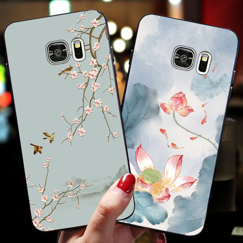 适用于三星S6ege手机壳中国风SM-G9200软壳G9280硅胶S6edge+防摔s7e大曲屏g9250创意个性g9208男note5女g9350