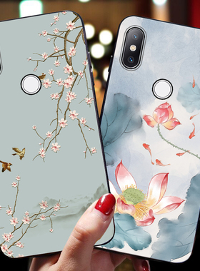 适用于小米mix2s手机壳中国风潮牌女个性创意mix2全包防摔软硅胶磨砂mxi2s壳情侣网红软壳保护套潮二带挂绳