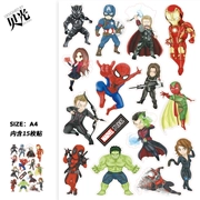 Phim hoạt hình Marvel Avengers dán sticker máy tính xách tay du lịch hộp hành lý vỏ chống thấm nước 76 - Phụ kiện máy tính xách tay