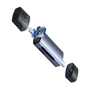 能适读卡器sd内存卡tf存储卡多功能合一高速USB3.0适用佳能相机单反读取连接万typec能手机电脑两用通用优U盘