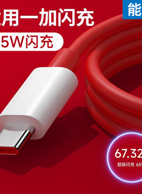 能适Type-c闪充数据线适用9一加10 8pro7一加5七6t手机充电器线DASH 1+快充五六20w30w高速tpyec快充八九65w