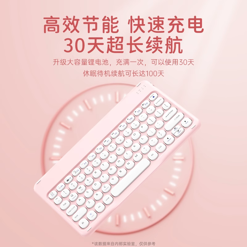 能适蓝牙2025新款通用可爱外接键盘无线键盘适用于平板电脑pro11鼠标套装iPad华为matepad11可充电办公笔记本,3C数码配件,平板电脑外接键盘,淘宝优惠券,粉丝福利购,淘宝优惠卷