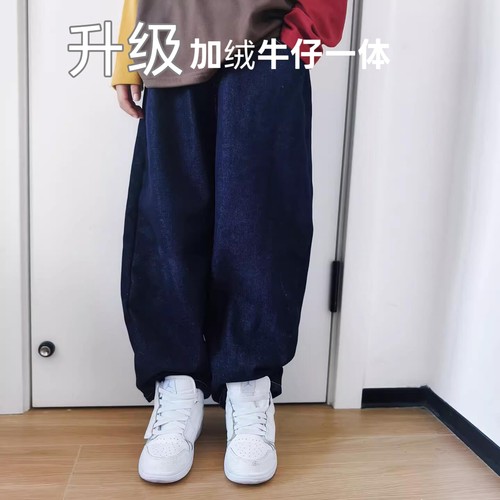 秋冬防褪色儿童裤子中大童宽松