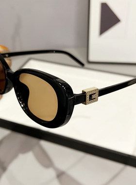 gm墨镜女2025年新款网红太阳镜男潮时尚黑色眼镜大脸显瘦防紫外线