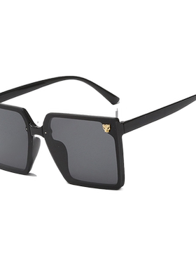 墨镜女夏显防紫外线舒适黑框