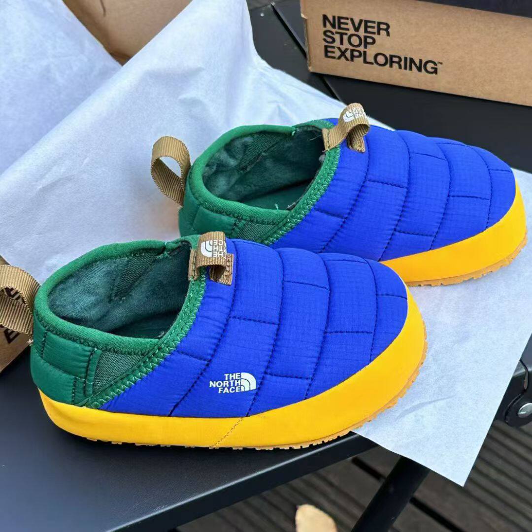 THE NORTH FACE北面包头保暖棉鞋男女童一脚蹬休闲百搭室内外穿潮