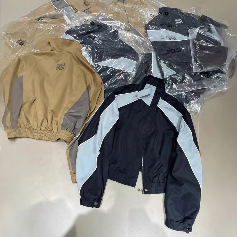 日系休闲运动风撞色立领棒球服短外套女秋季宽松百搭夹克时尚上衣