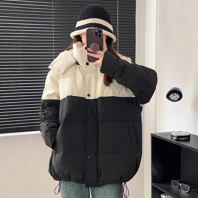 加厚保暖羽绒棉服时尚夹棉外套女