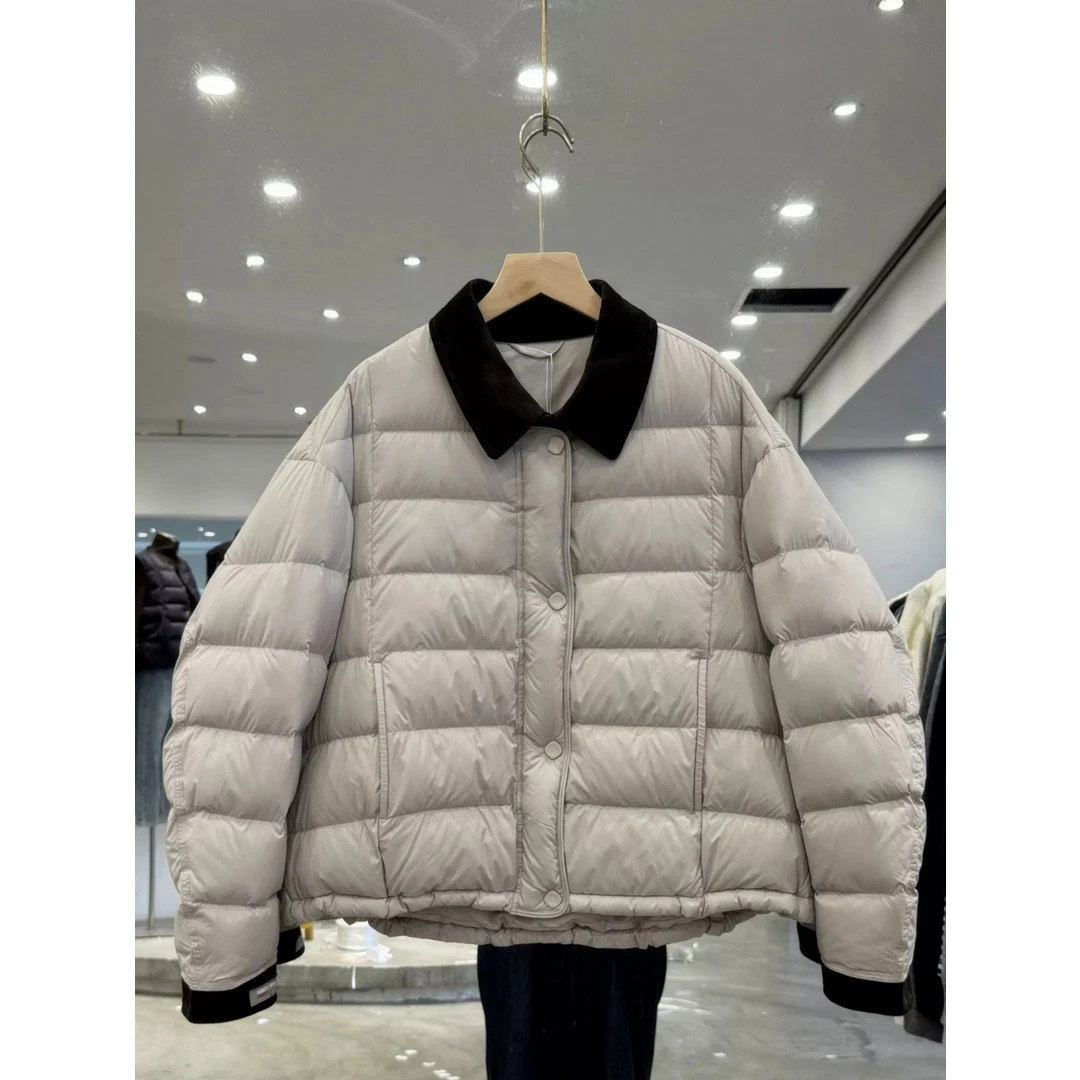 欧货翻领撞色羽绒棉服女短款2025冬季新款大码女装显瘦保暖厚外套,女装/女士精品,棉衣/棉服,淘宝优惠券,粉丝福利购,淘宝优惠卷