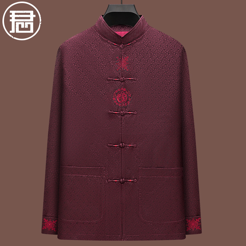 君子企鹅唐装男外套生日宴会礼服