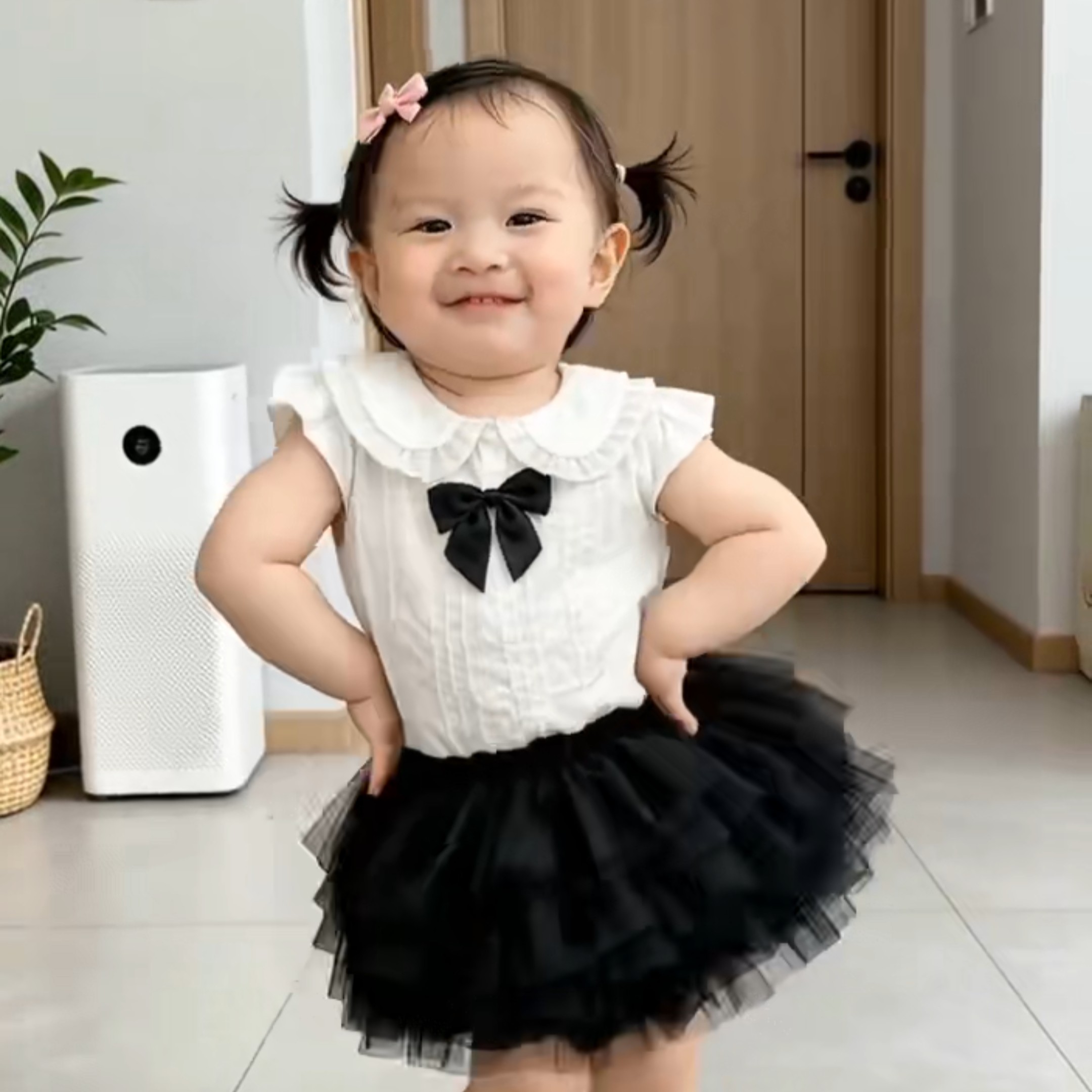 宝宝夏季套装甜美背心短裙2026女童夏装洋气外出服薄款上衣裙子