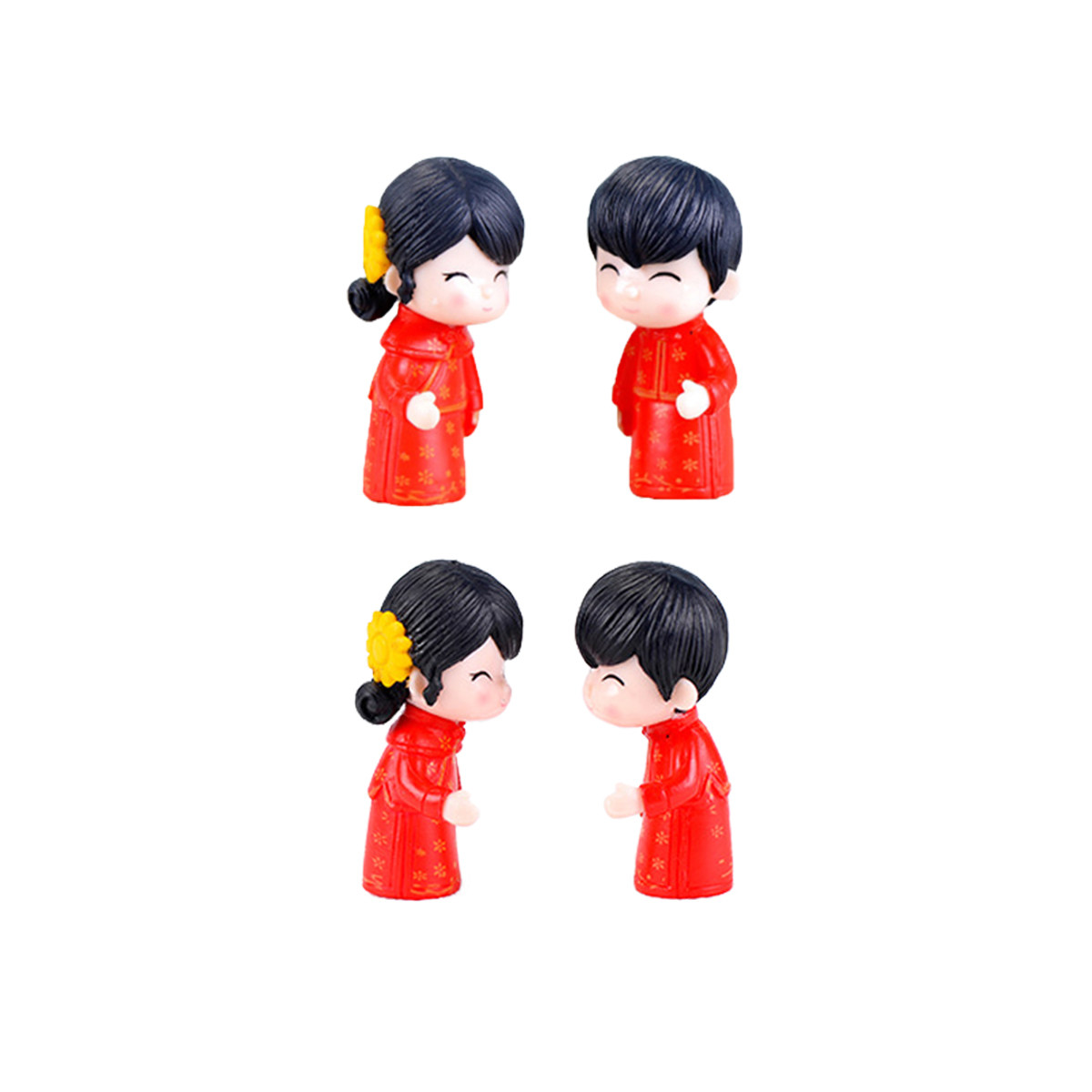盛装男女PVC玩偶孩子过家家玩具