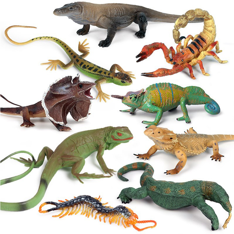 仿真蜥蜴模型蜘蛛玩具蝎子蜈蚣儿童动物摆件万圣节整蛊装饰品