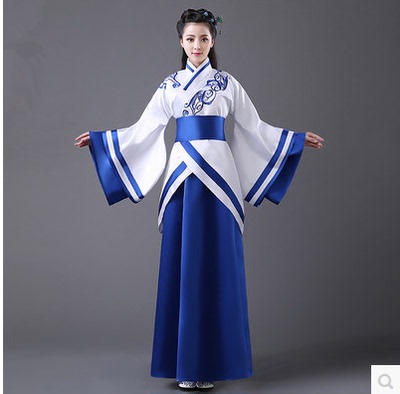 舞台正规曲裾改良风女款汉服古装