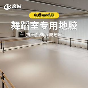 舞蹈室专用地胶幼儿园塑胶地垫早教中心加厚防滑pvc直播间房地板