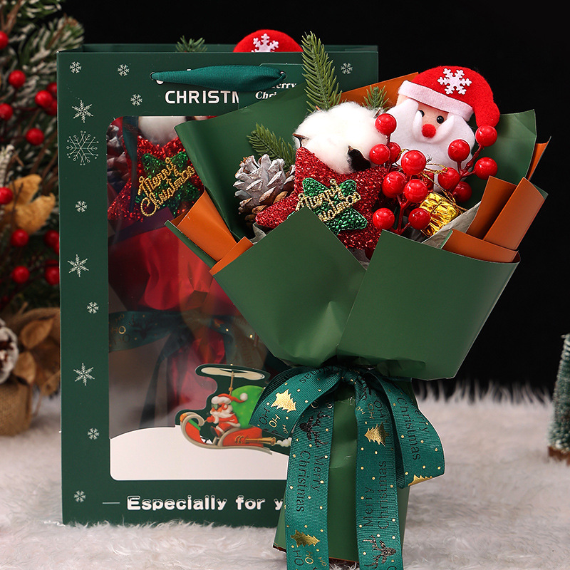 圣诞系列永生花DIY儿童手工