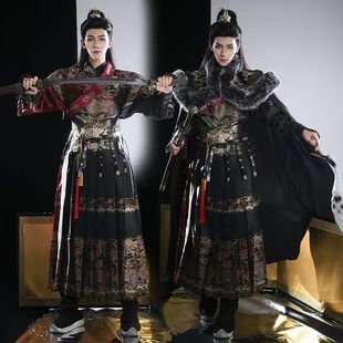 鸢御宫 明制织金锦衣卫飞鱼服冬款男装汉服仙侠风侠客服斗篷披风