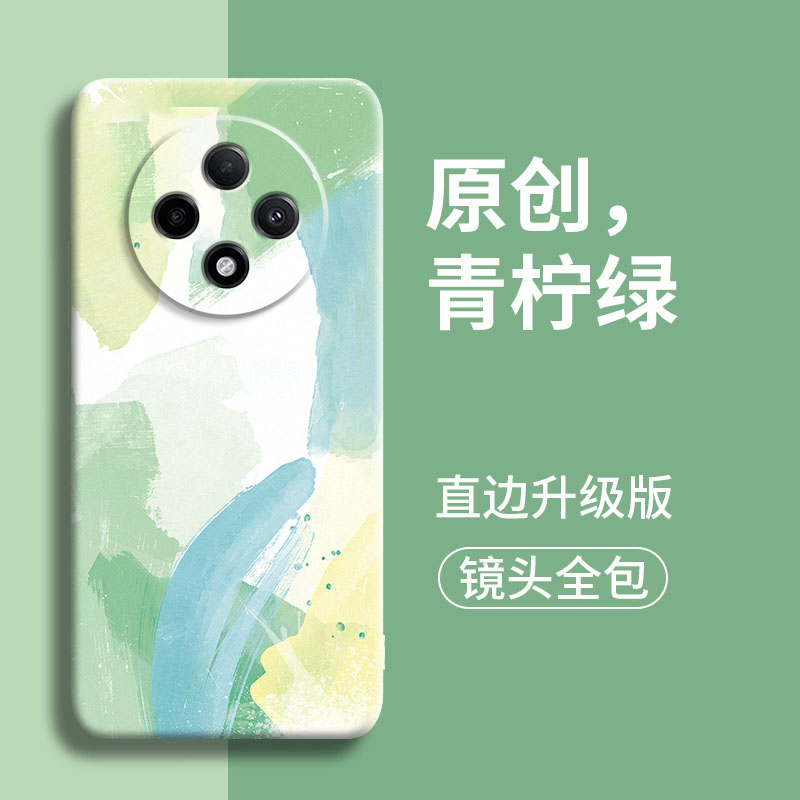 水彩适用oppoA3手机壳A3活力版新款oppo5G保护套A3x春樱色简约PKA110硅胶防摔A3Pro男女软A3iplus高级感外壳