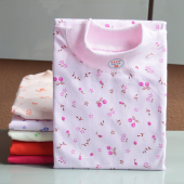 中老年妈妈秋衣女纯棉贴身棉毛衫 老人中高领保暖全棉内衣单件上衣