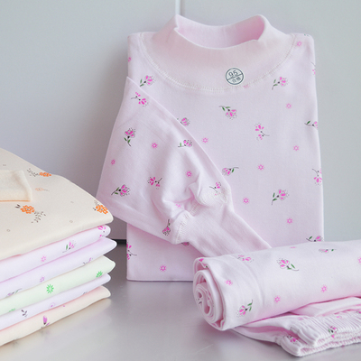 100%棉内衣套装女保暖