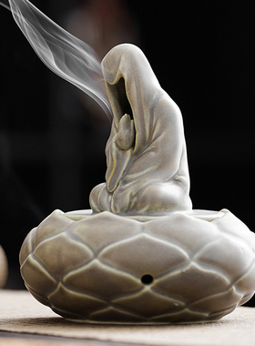 无相盘香炉香薰摆件茶道书房