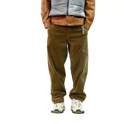 25AW日系复古多口袋灯芯绒工装裤宽松微锥 休闲长裤潮牌裤子男女